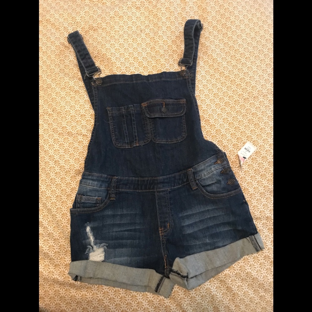 Franchesca’s Jean Shorts Overalls